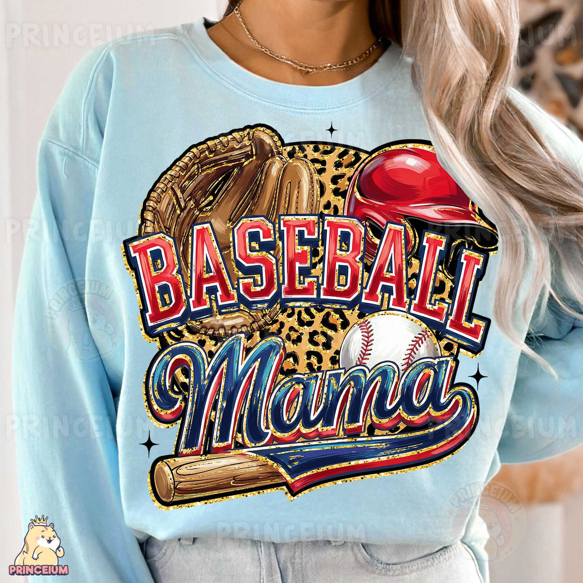 Leopard Baseball Mama