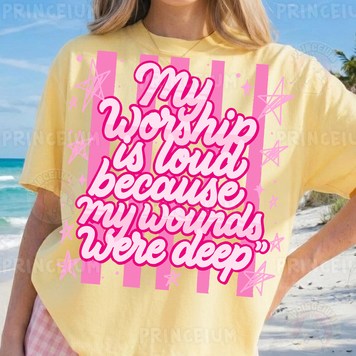 My Worship Is Loud Because My Wounds Were Deep Sublimation Design PNG Christian Faith Digital Download