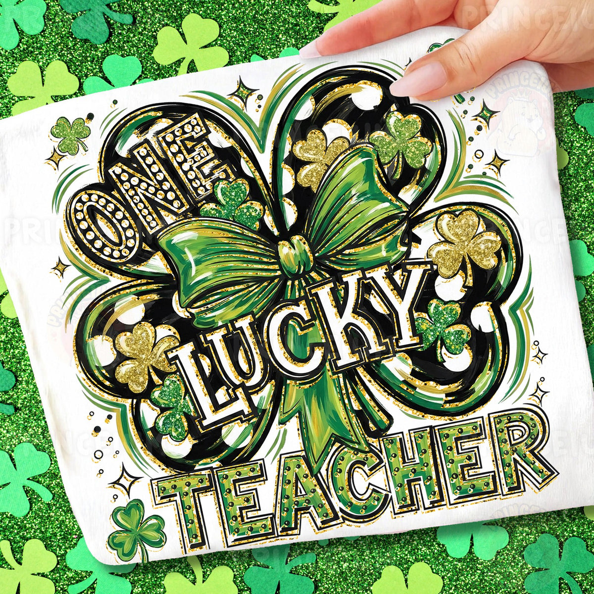 One Lucky Teacher Shamrock