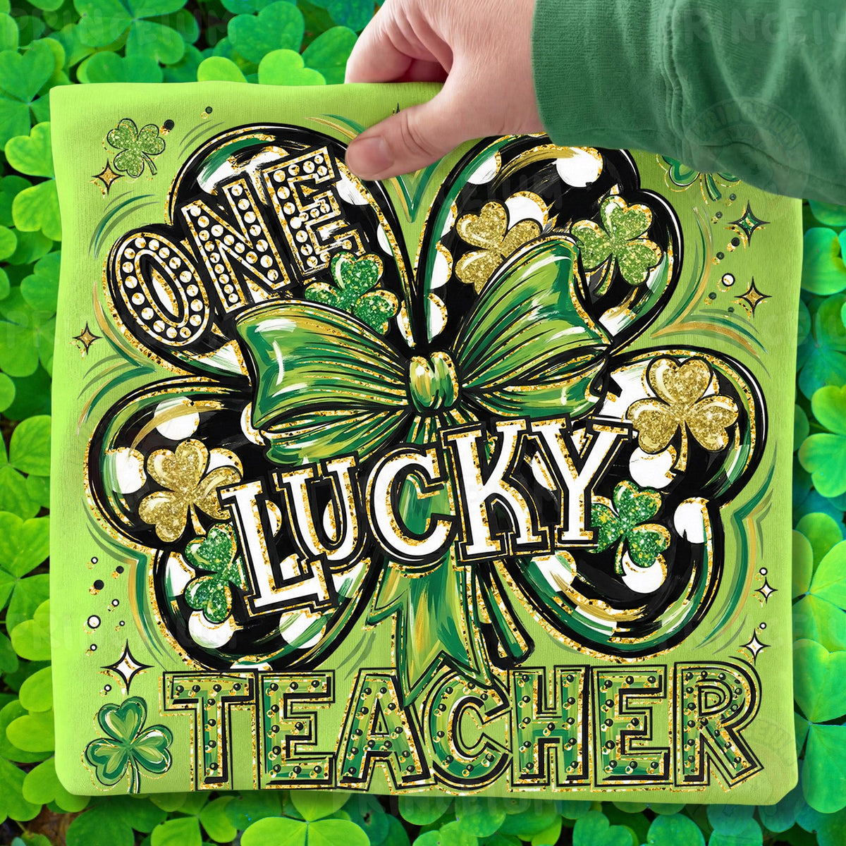 One Lucky Teacher Shamrock