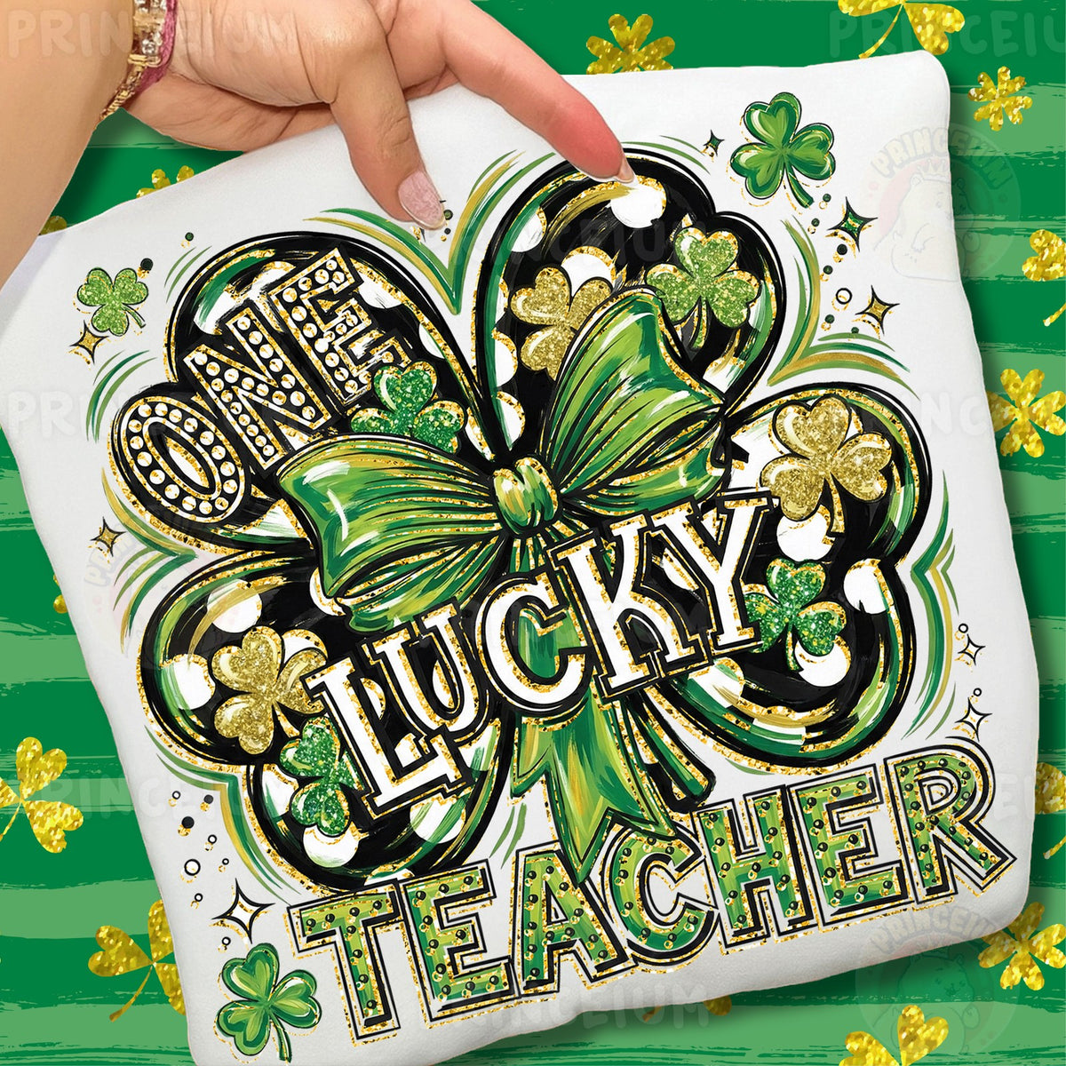One Lucky Teacher Shamrock
