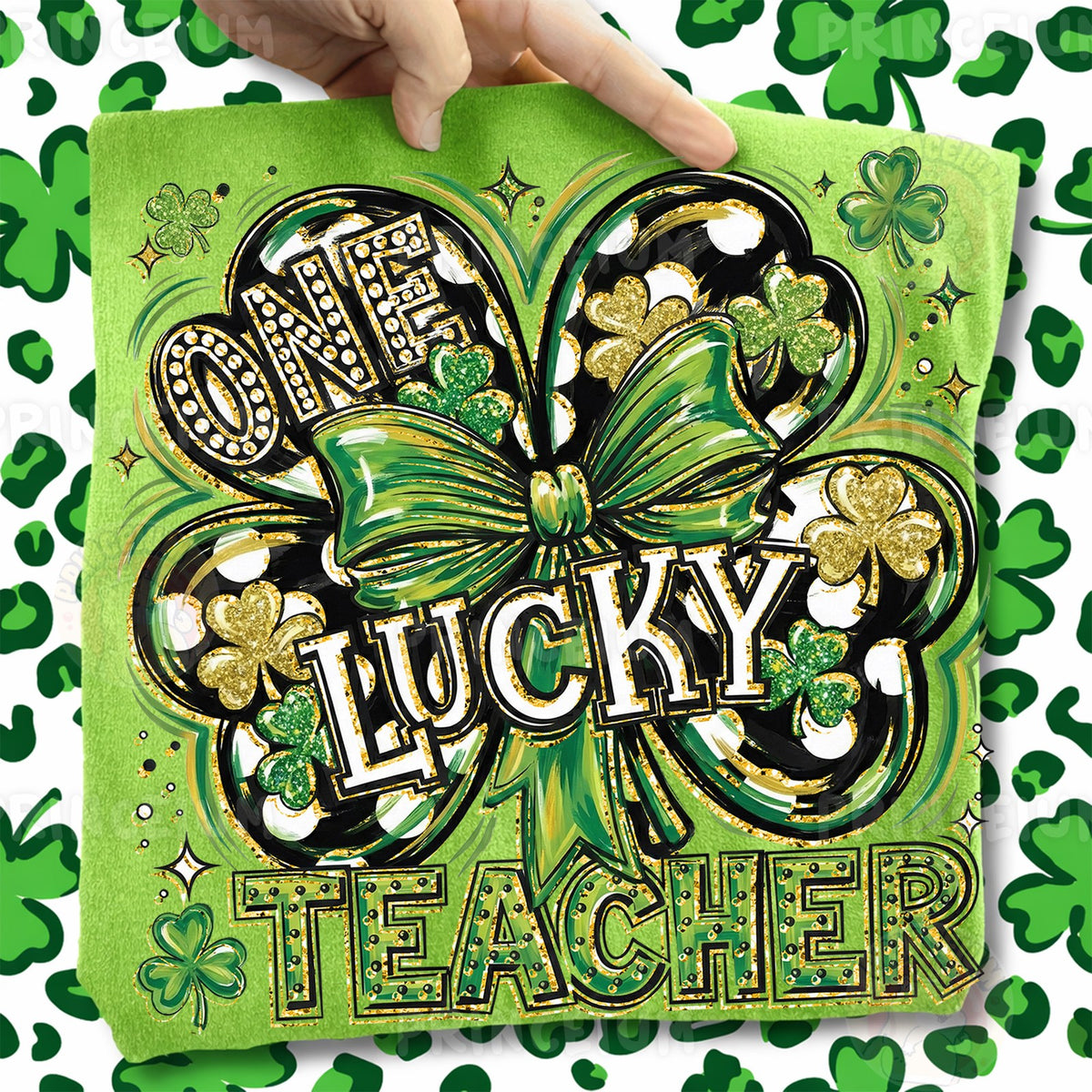 One Lucky Teacher Shamrock