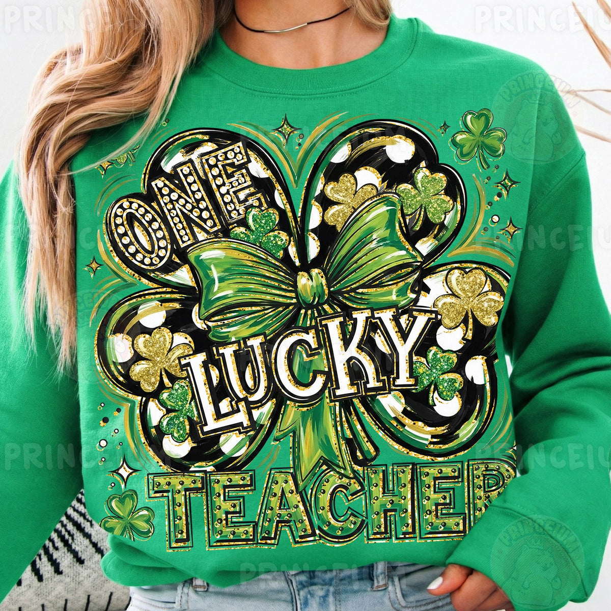 One Lucky Teacher Shamrock