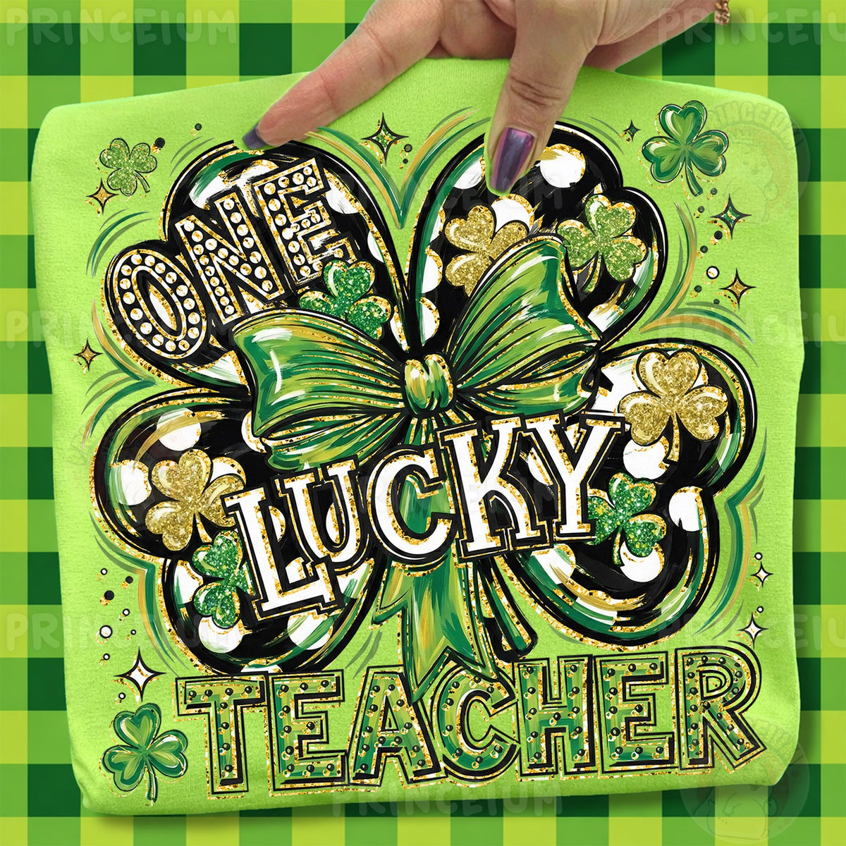 One Lucky Teacher Shamrock