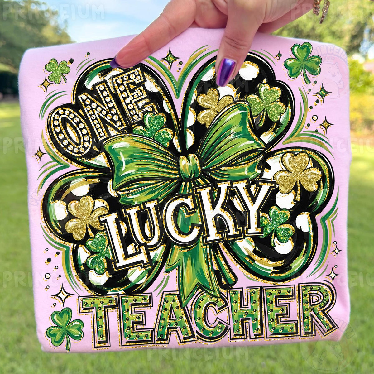 One Lucky Teacher Shamrock