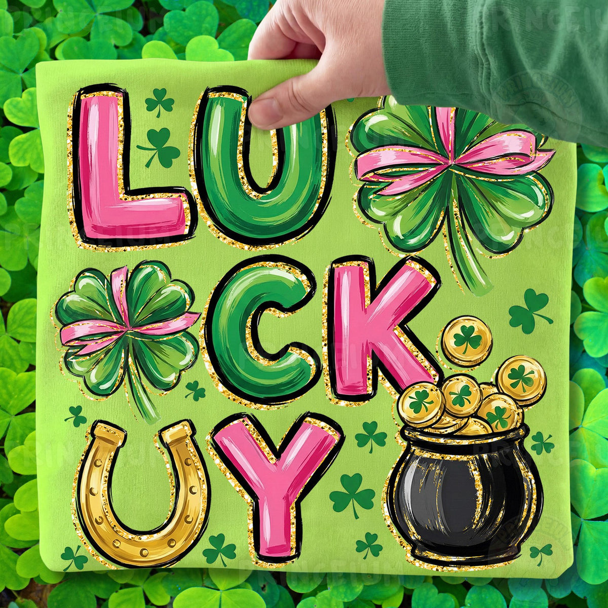 Lucky Shamrock Pot of Gold