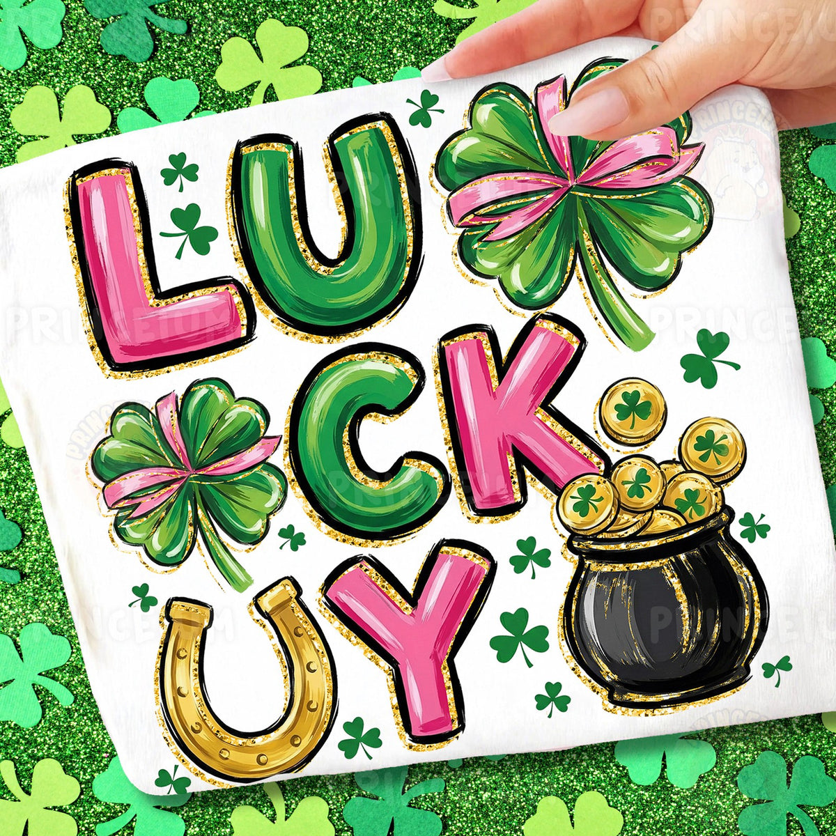 Lucky Shamrock Pot of Gold