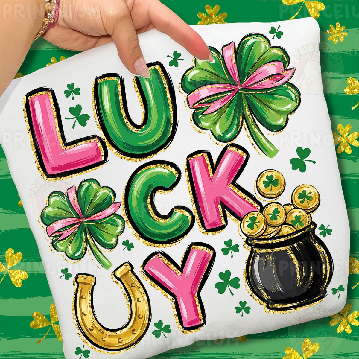 Lucky Shamrock Pot of Gold