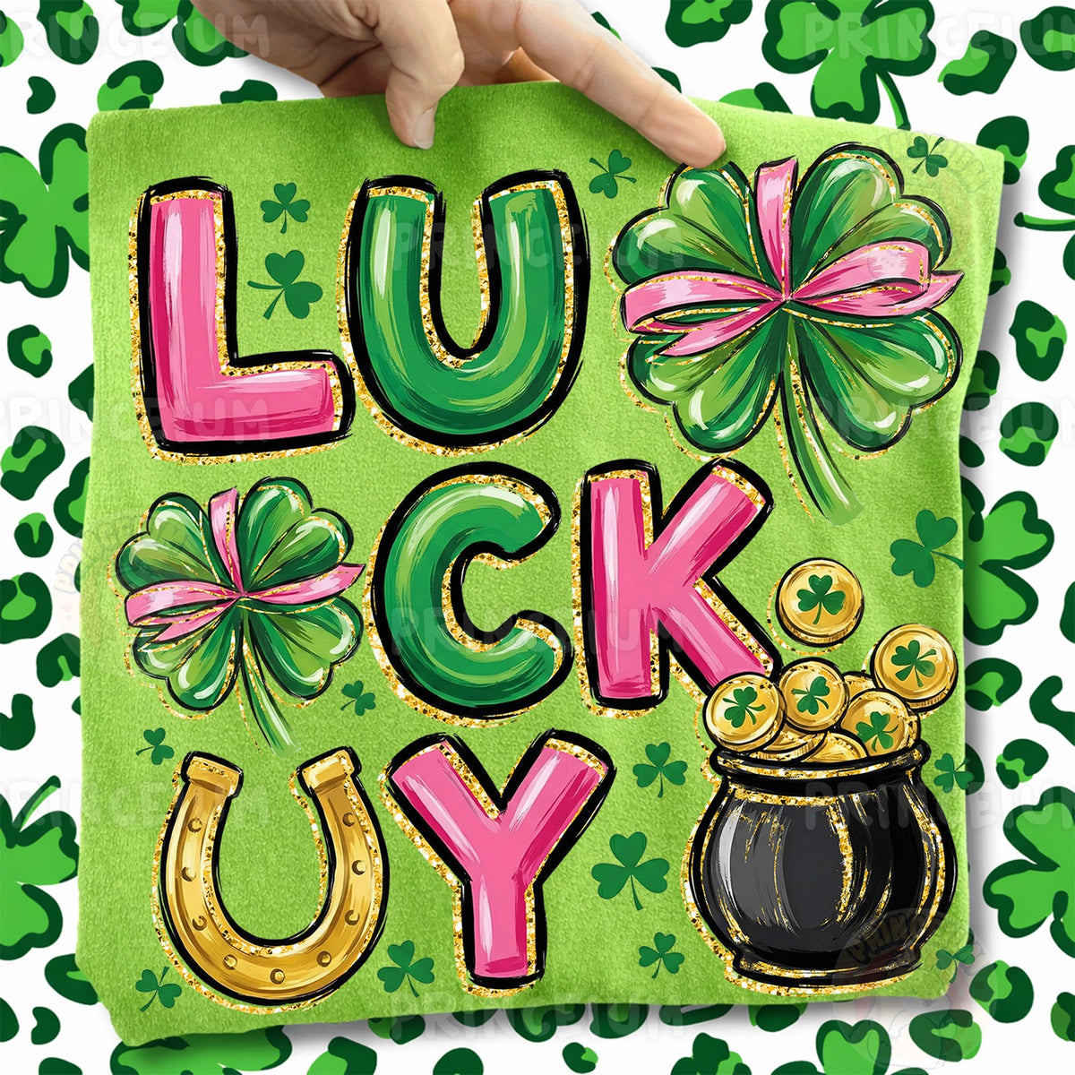 Lucky Shamrock Pot of Gold
