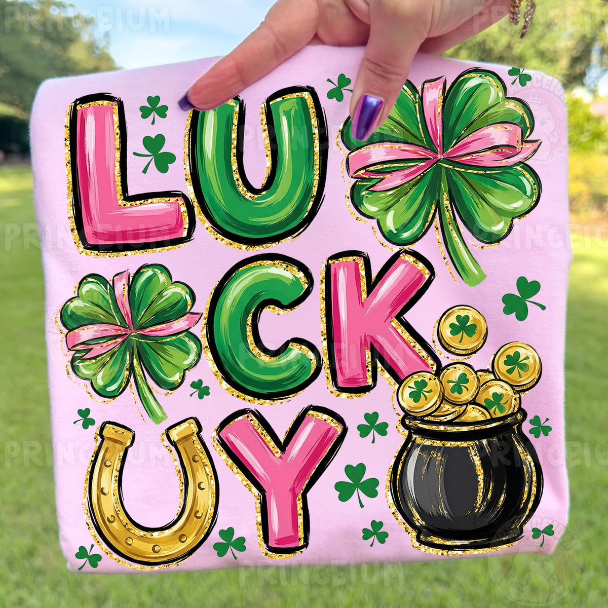 Lucky Shamrock Pot of Gold