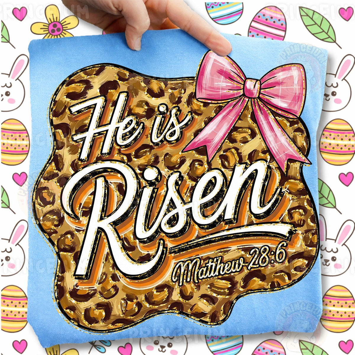 He Is Risen Leopard Bow