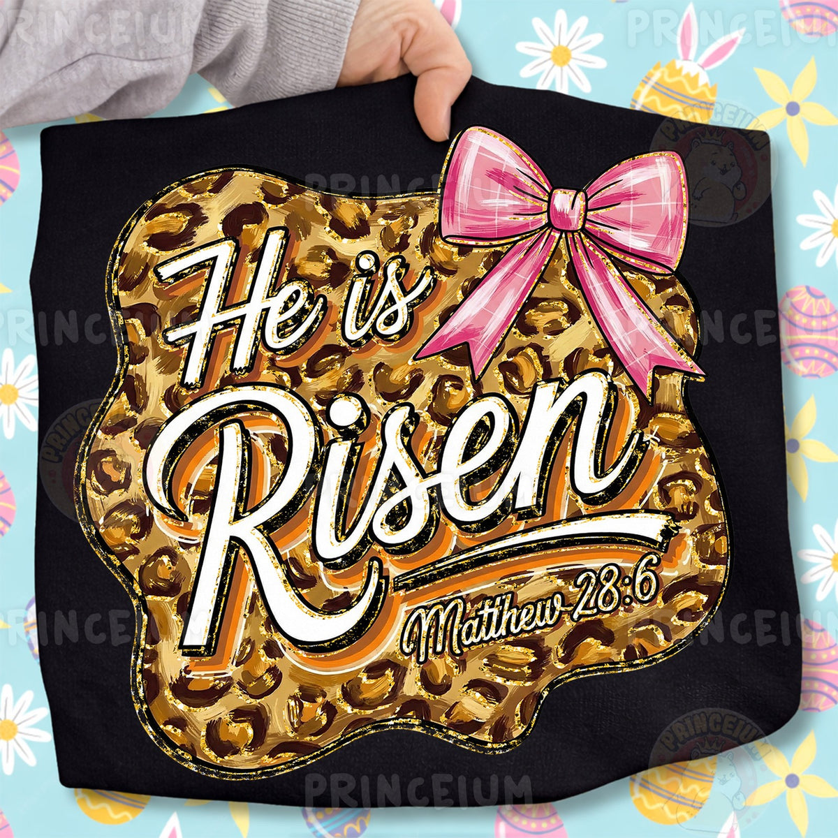 He Is Risen Leopard Bow