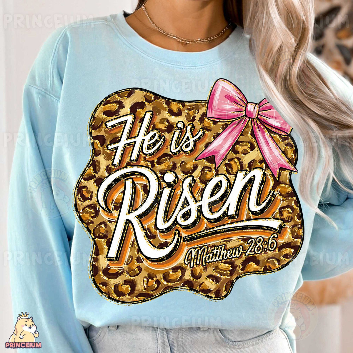 He Is Risen Leopard Bow