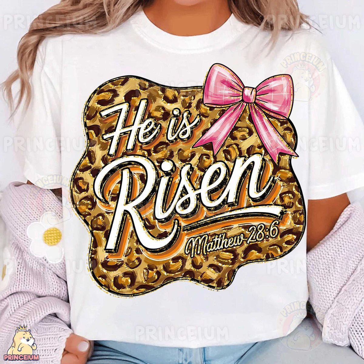 He Is Risen Leopard Bow