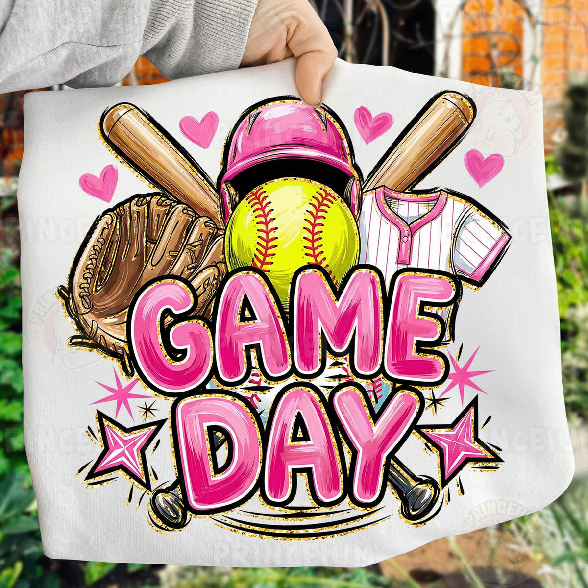 Pink Softball Game Day