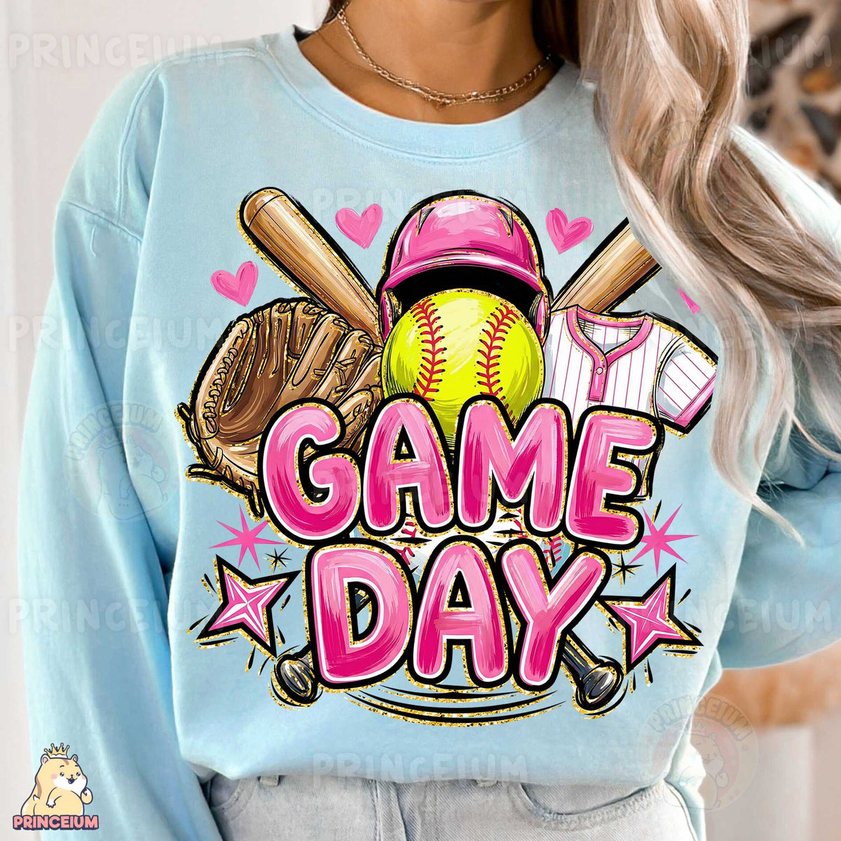 Pink Softball Game Day