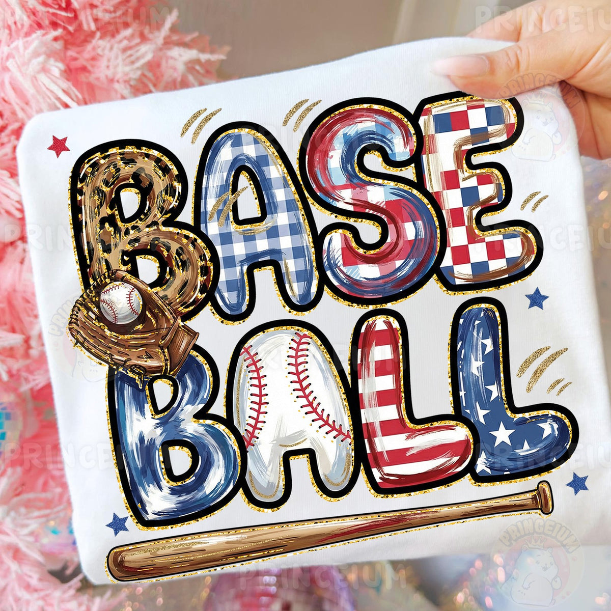 Patriotic Baseball Americana