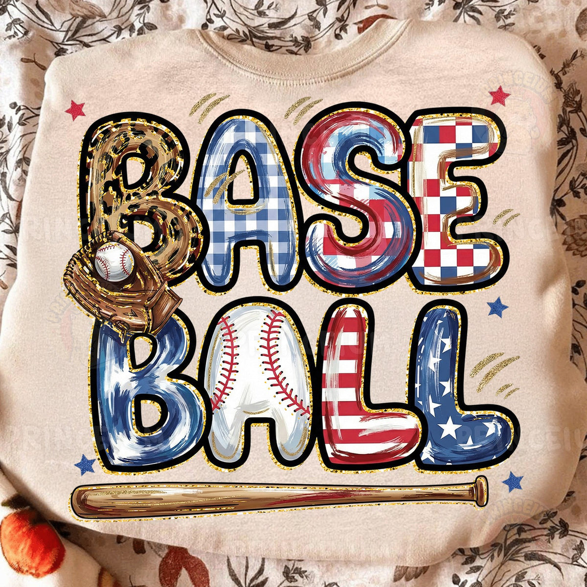 Patriotic Baseball Americana