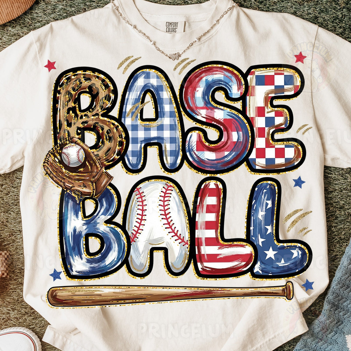 Patriotic Baseball Americana