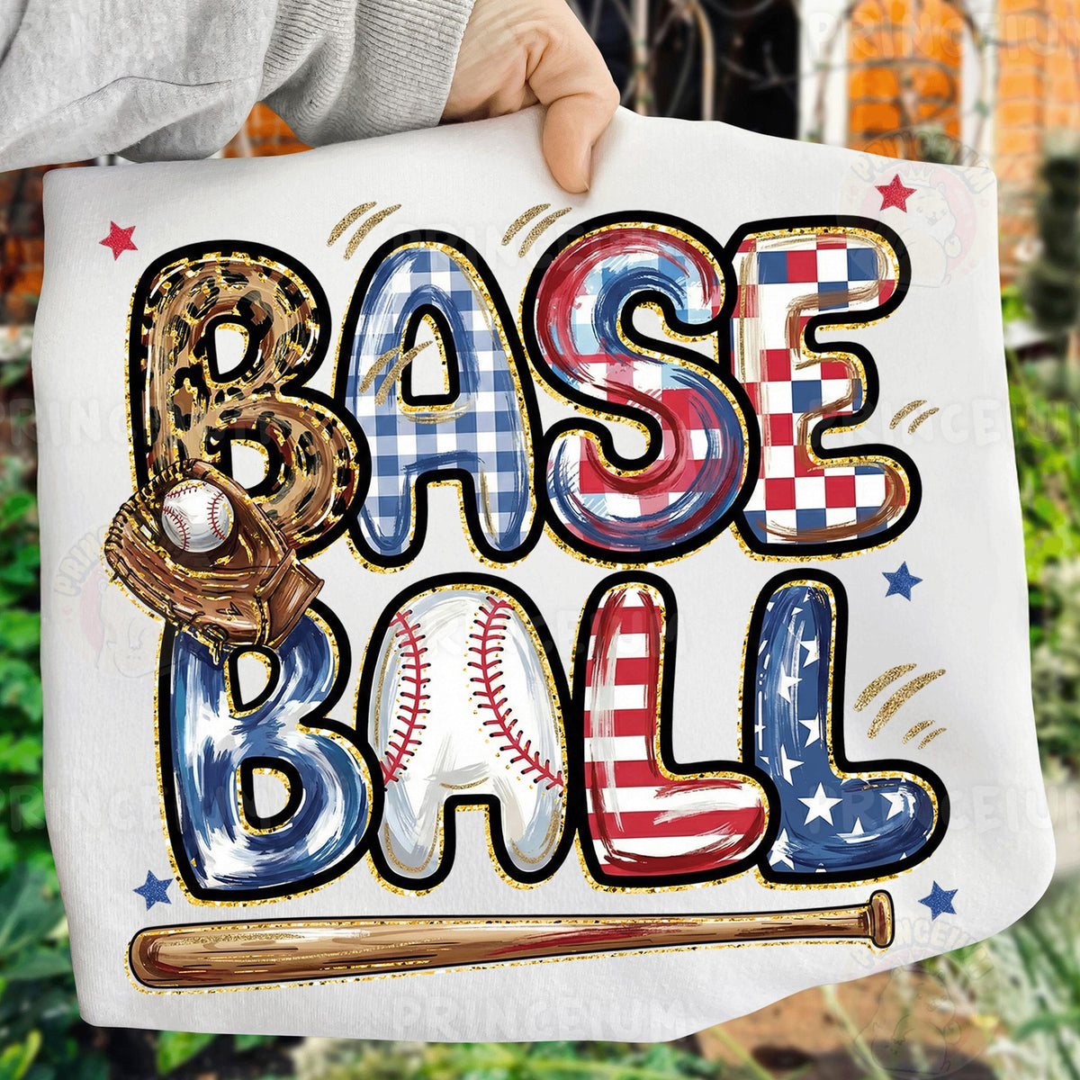 Patriotic Baseball Americana