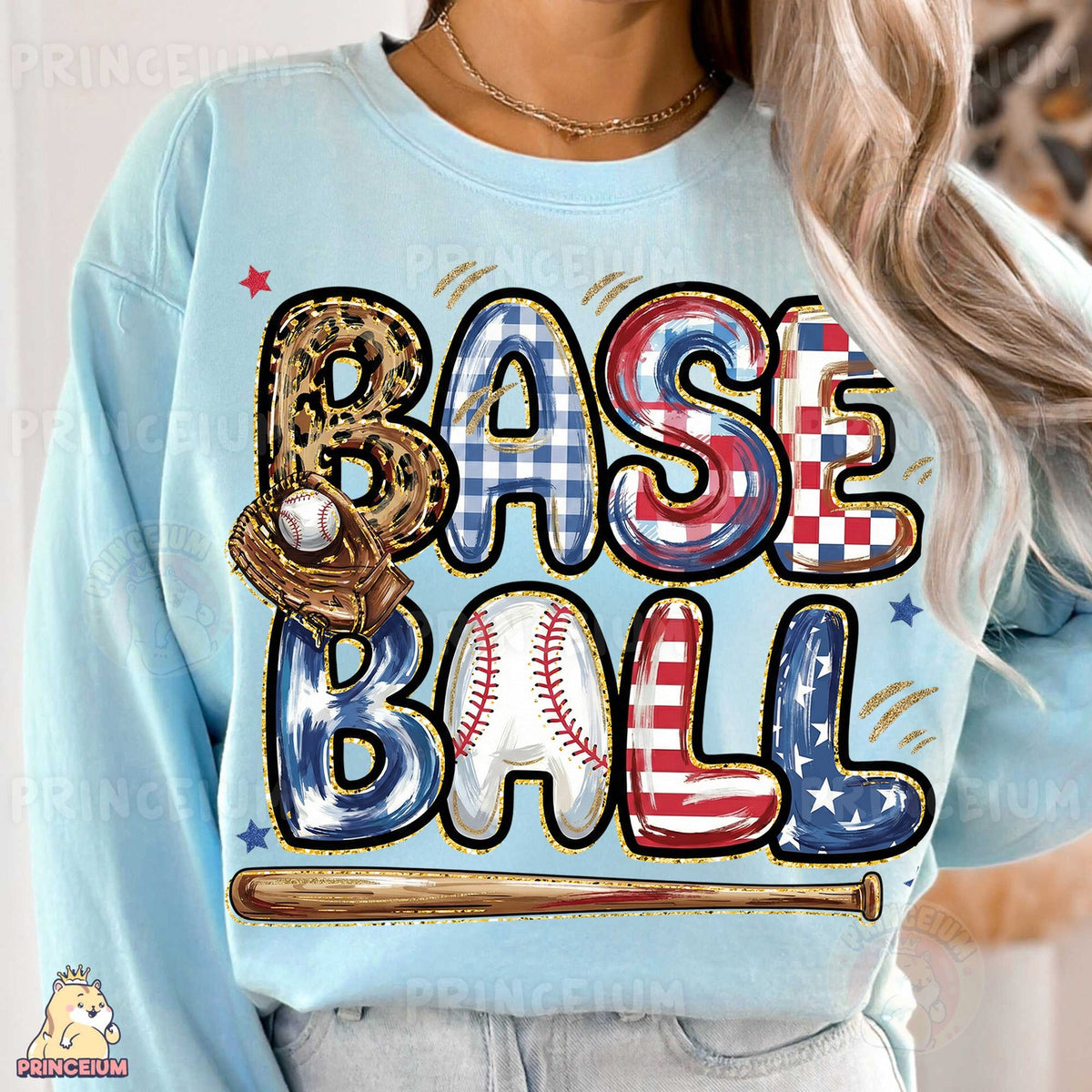 Patriotic Baseball Americana