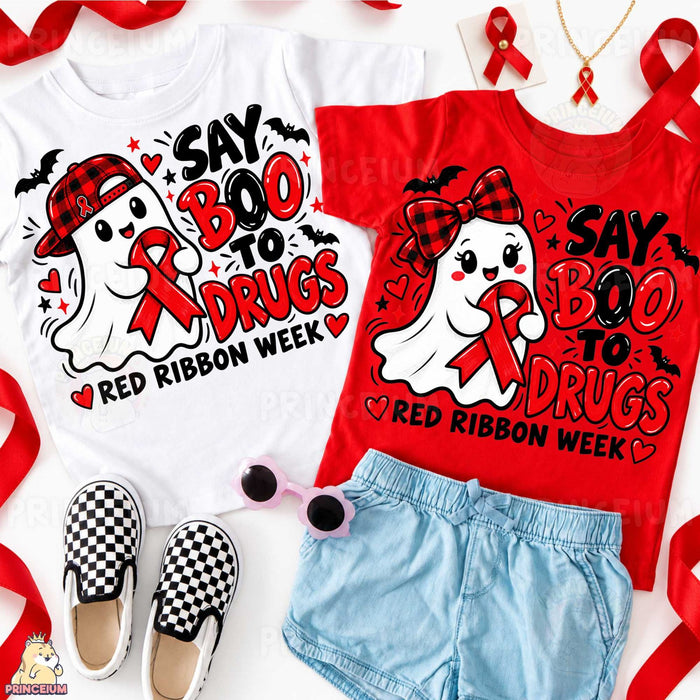 Say Boo to Drugs Ghost – Boy & Girl Set