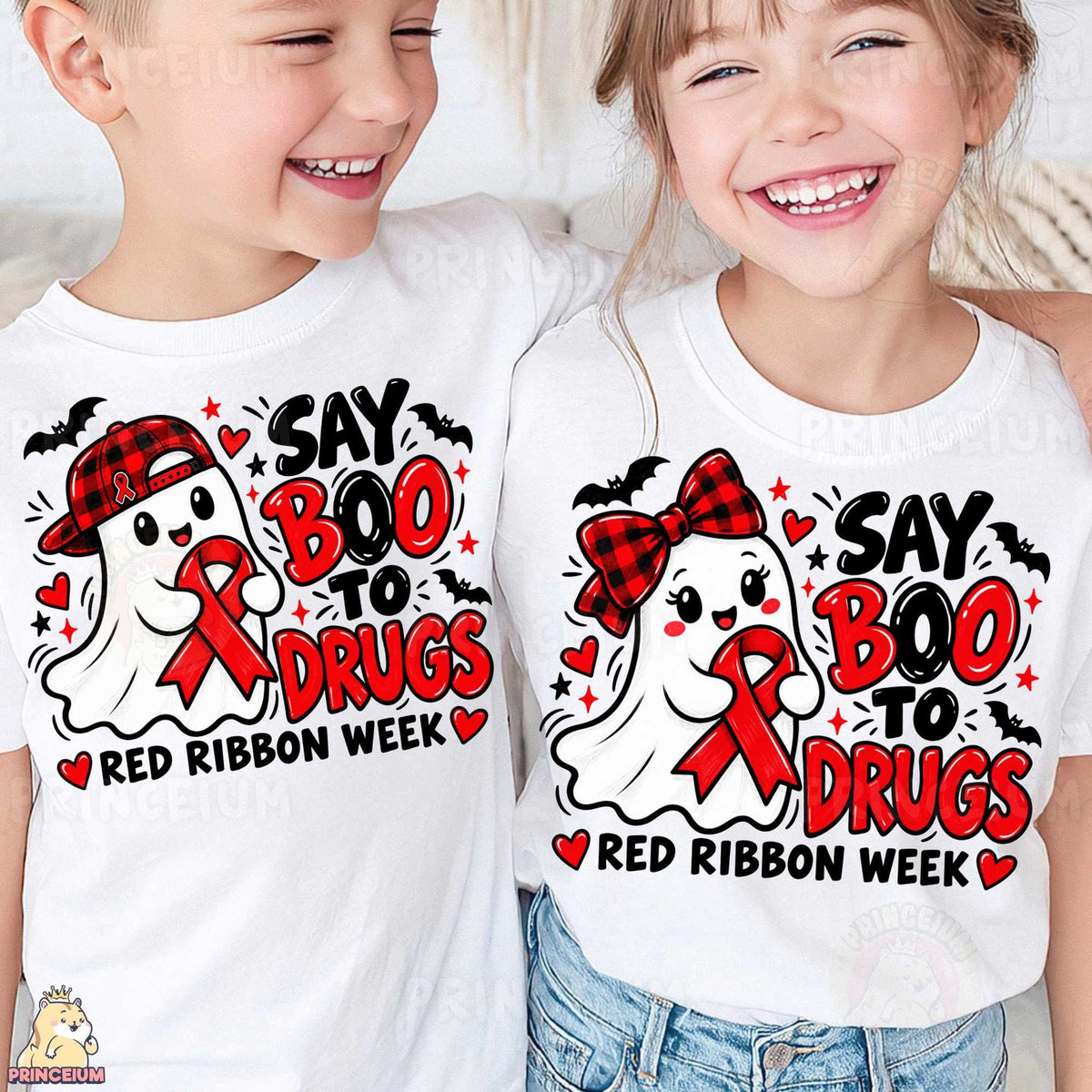 Say Boo to Drugs Ghost – Boy & Girl Set