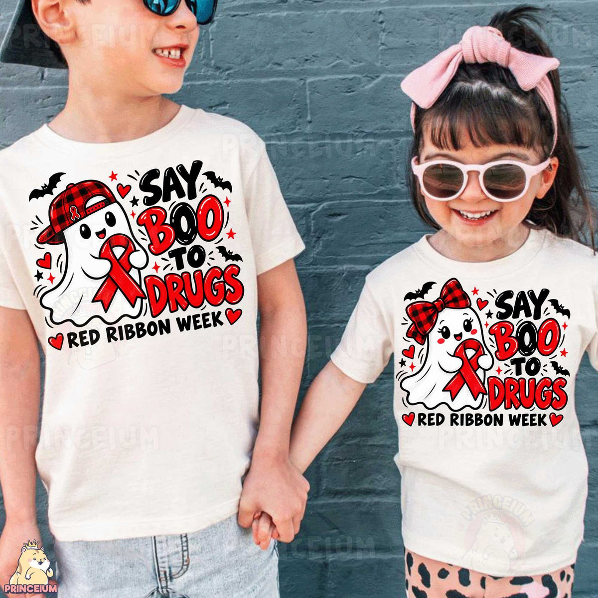 Say Boo to Drugs Ghost – Boy & Girl Set