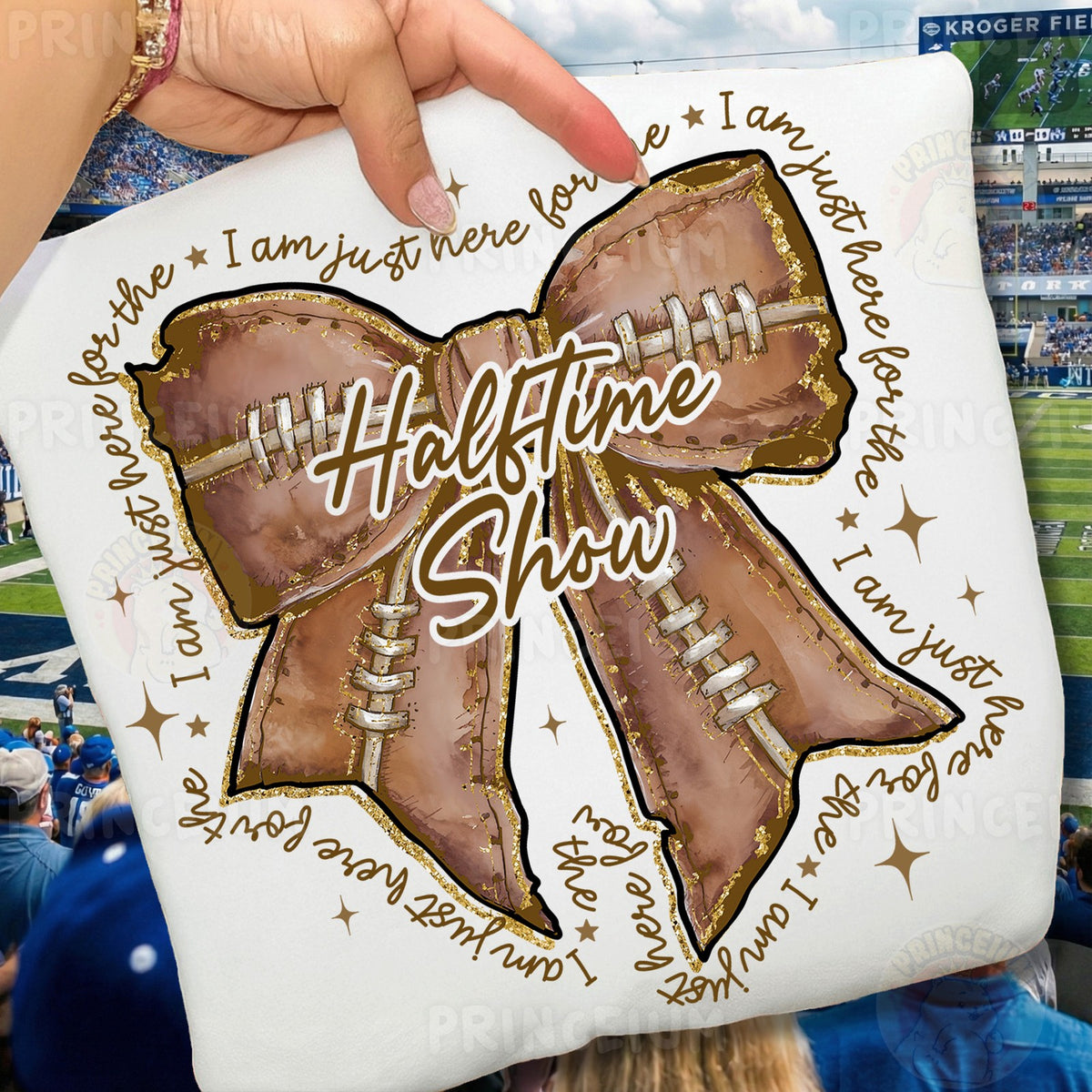 Halftime Show Football Bow