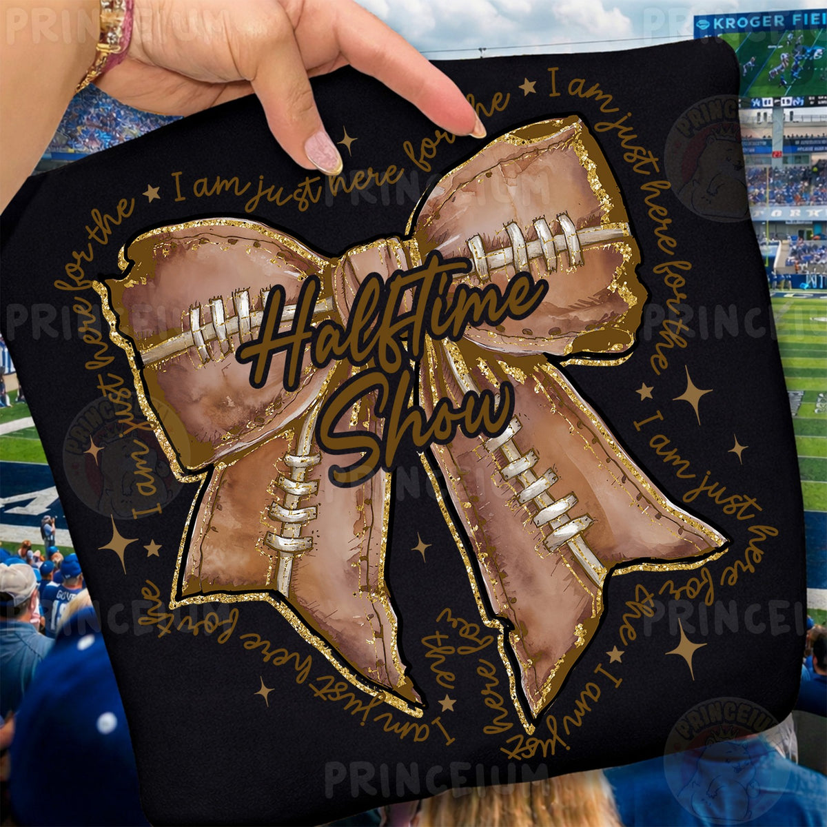 Halftime Show Football Bow