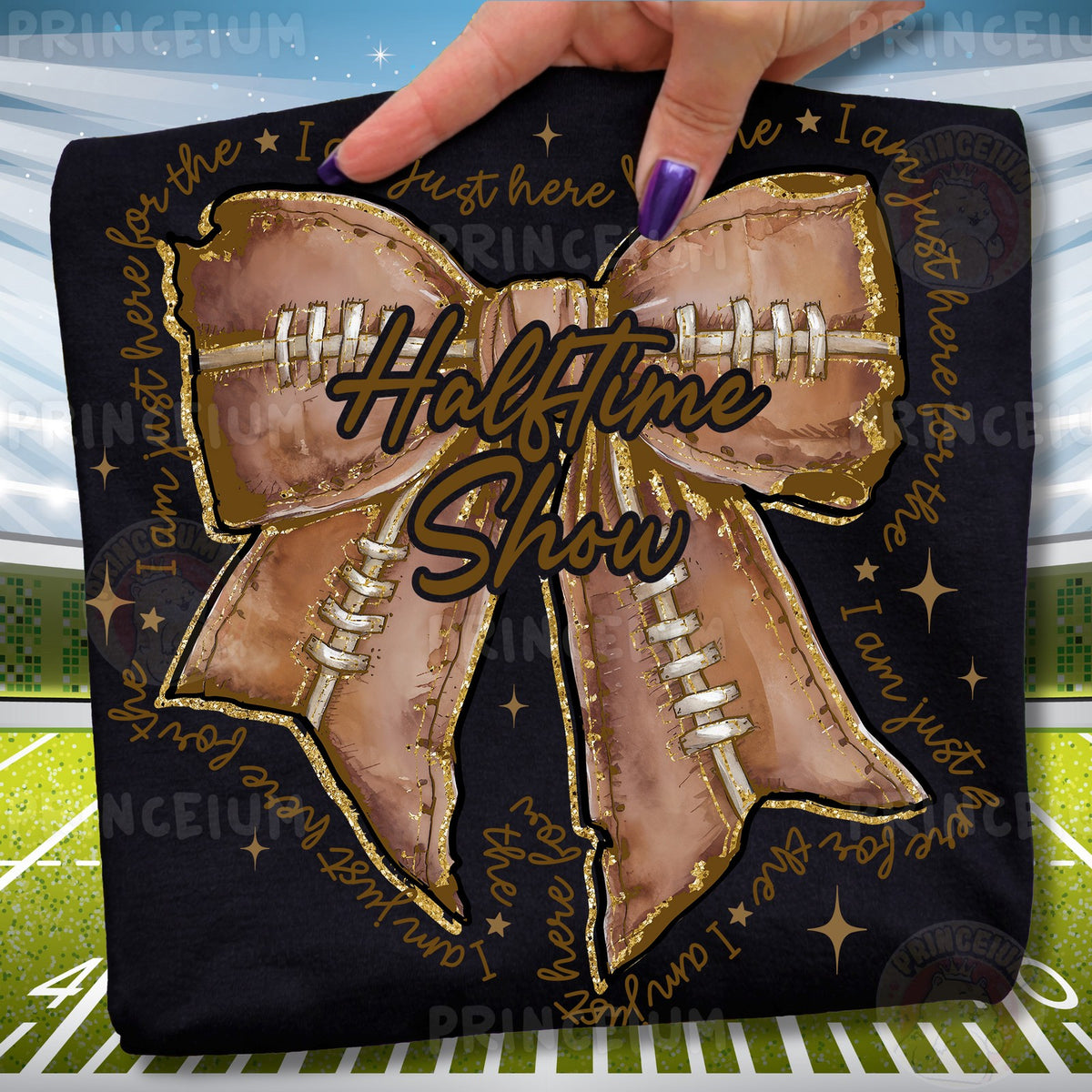 Halftime Show Football Bow