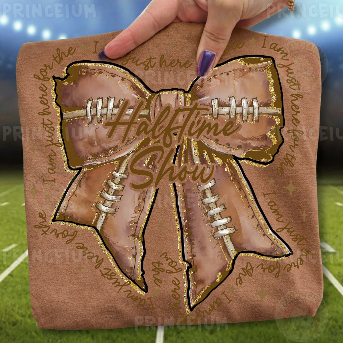 Halftime Show Football Bow