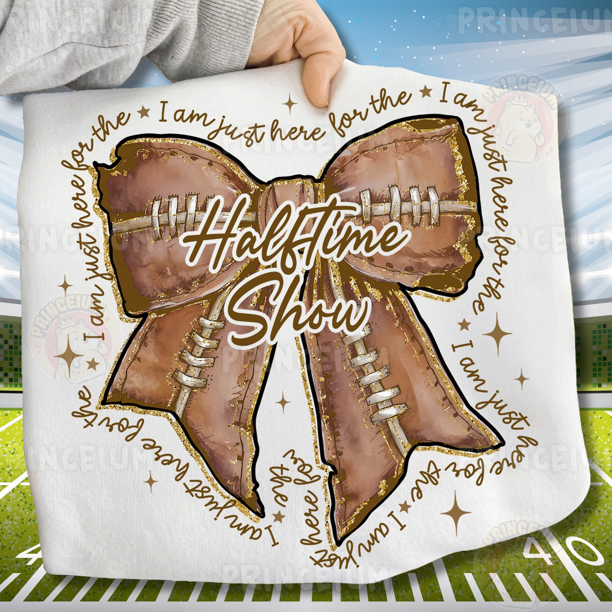 Halftime Show Football Bow