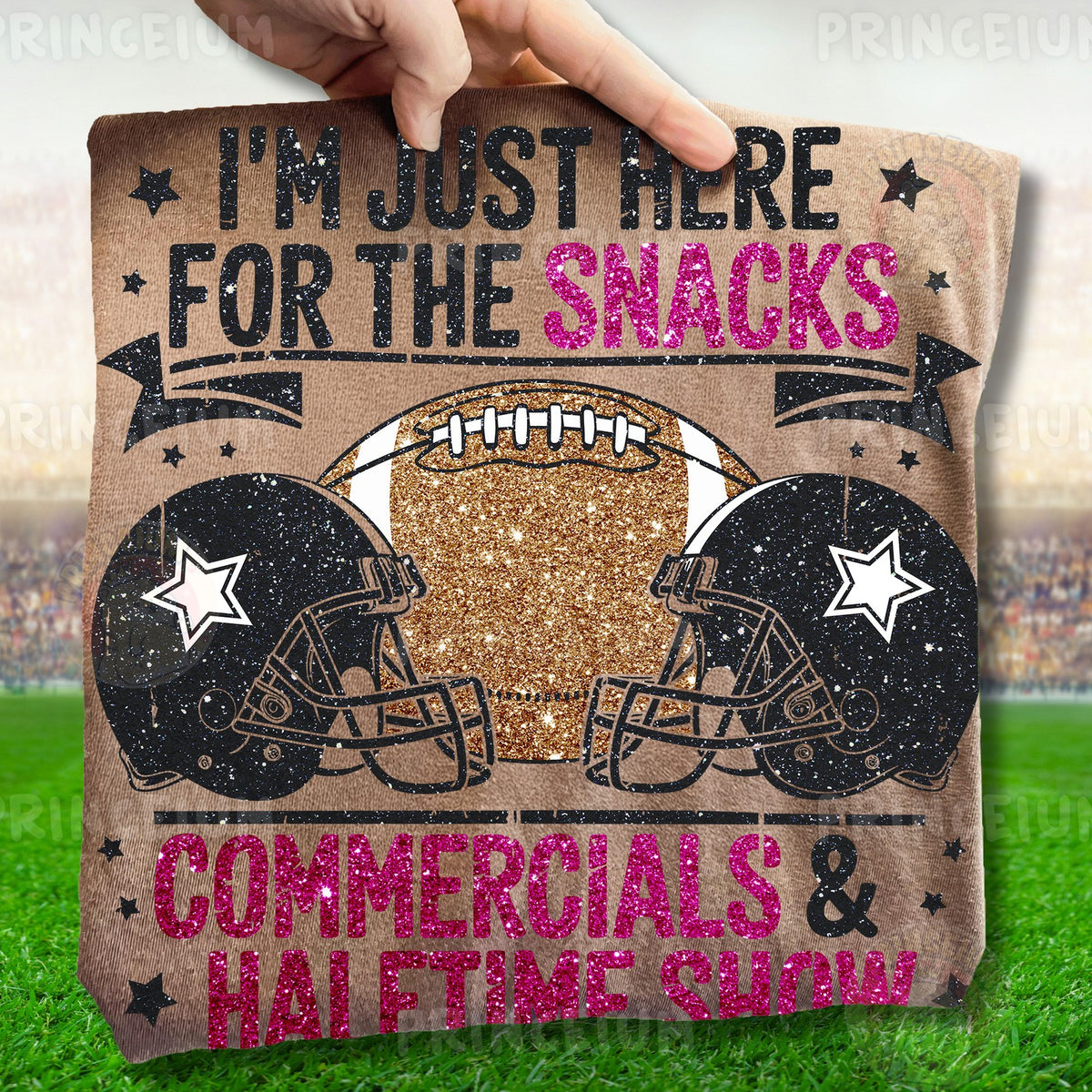 Just Here For The Snacks Football