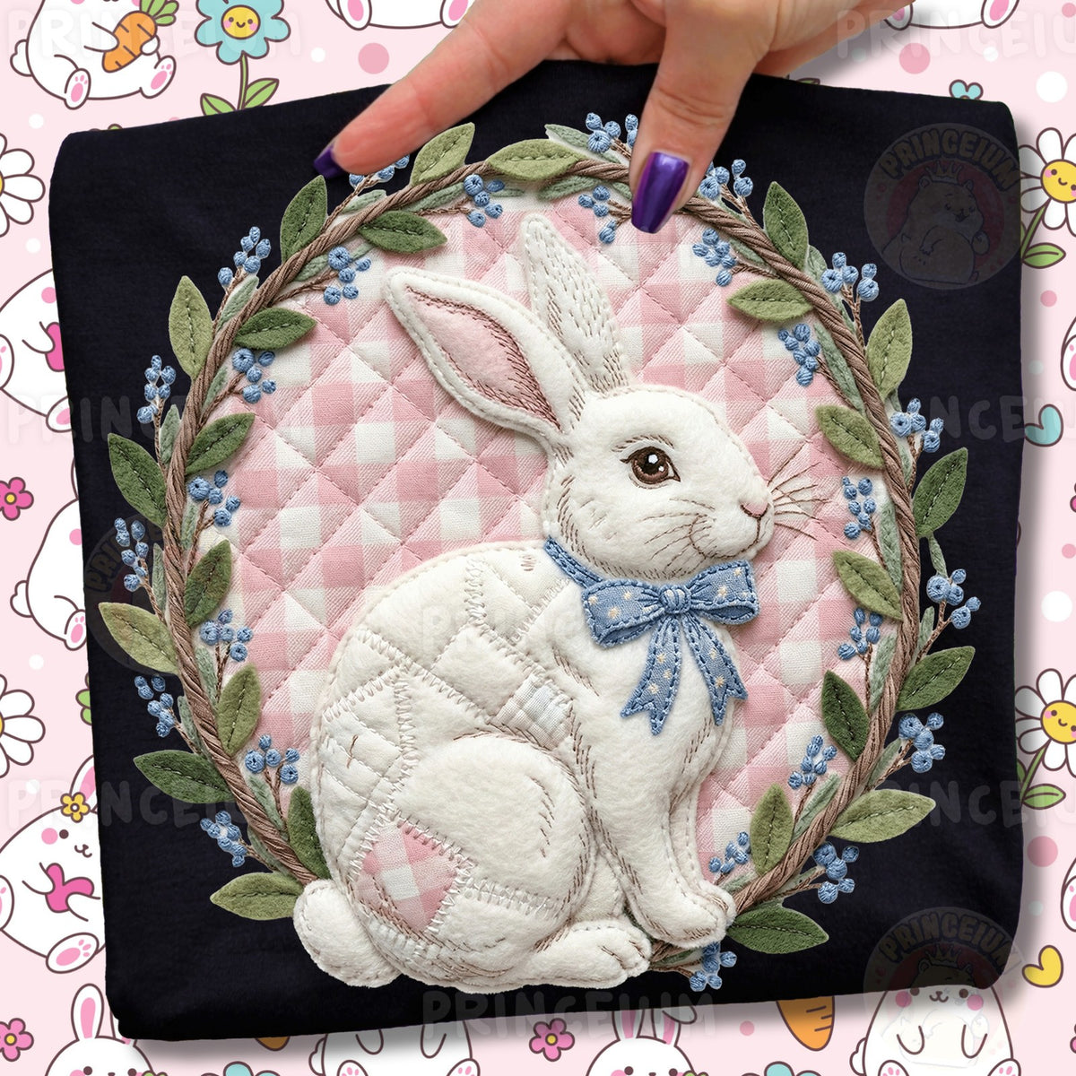 Vintage Patchwork Easter Bunny