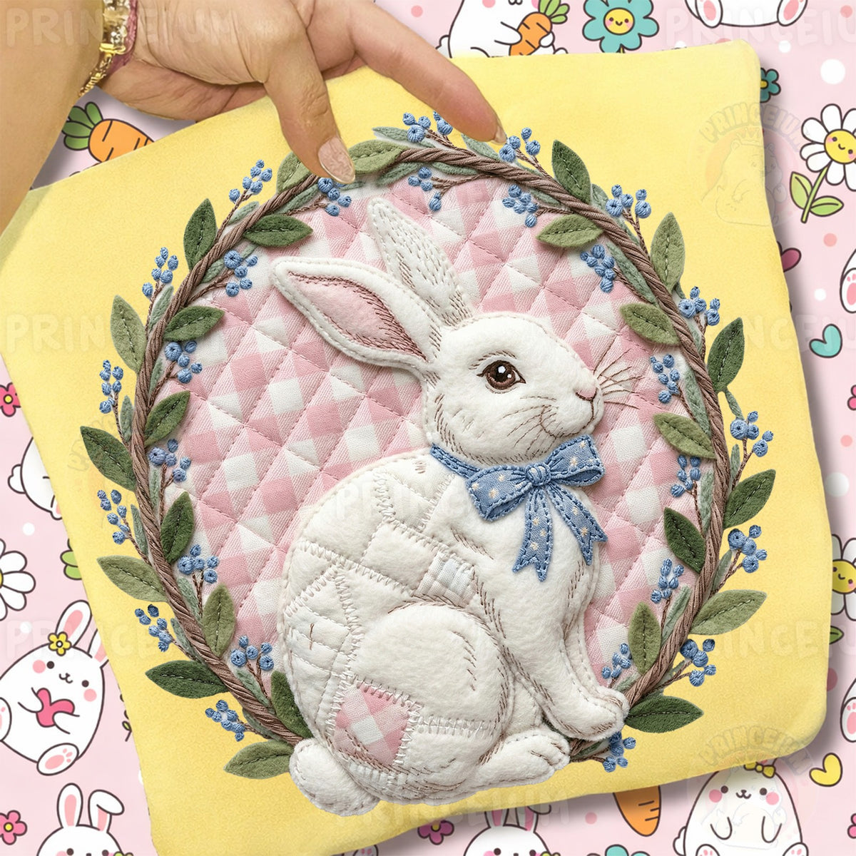 Vintage Patchwork Easter Bunny