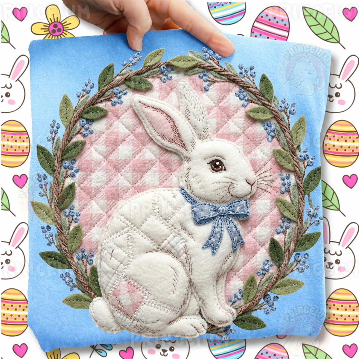 Vintage Patchwork Easter Bunny