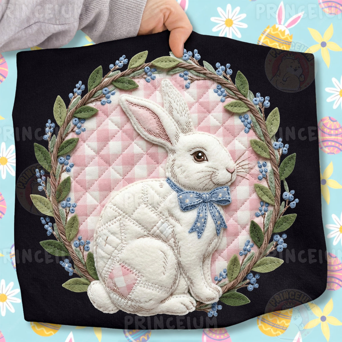 Vintage Patchwork Easter Bunny