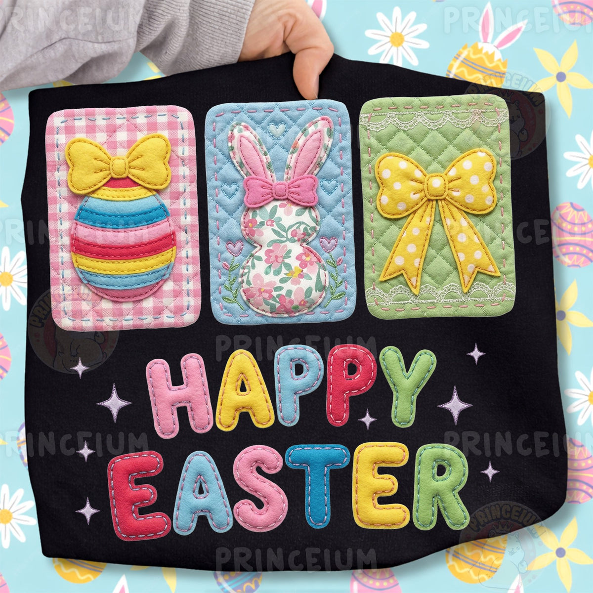 Happy Easter Quilted Patches