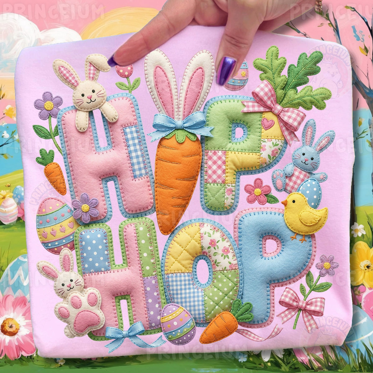 Patchwork Hop Hop Easter