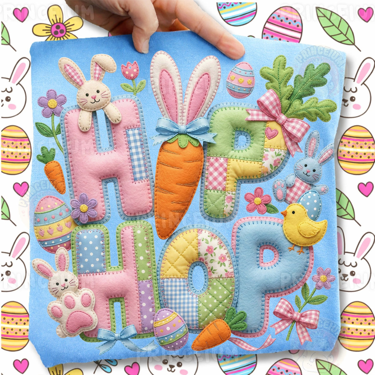 Patchwork Hop Hop Easter