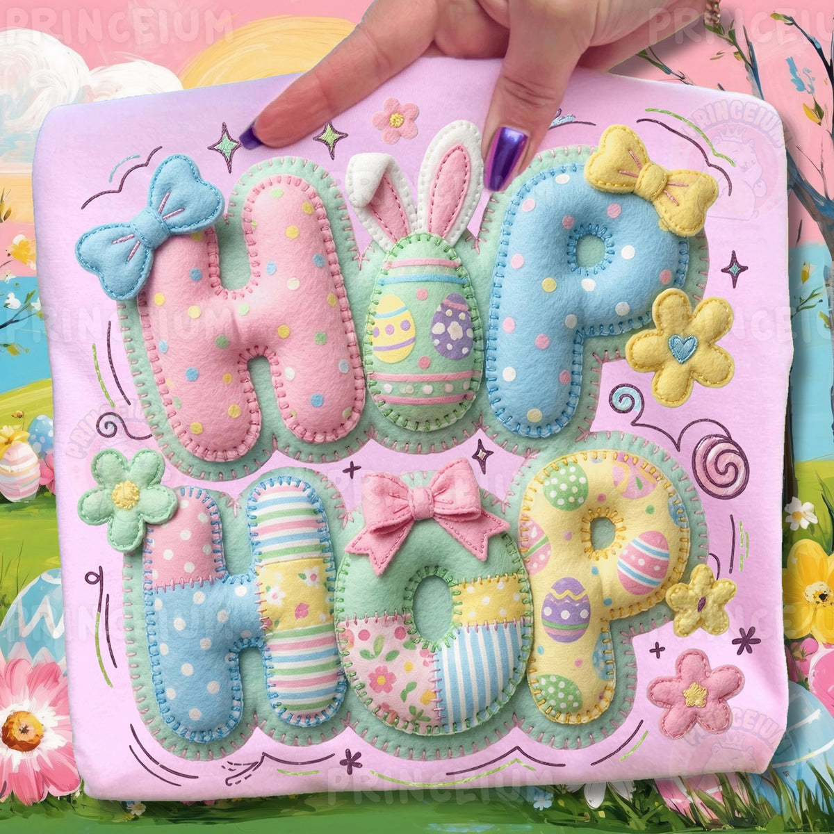 Happy Easter Felt Letters