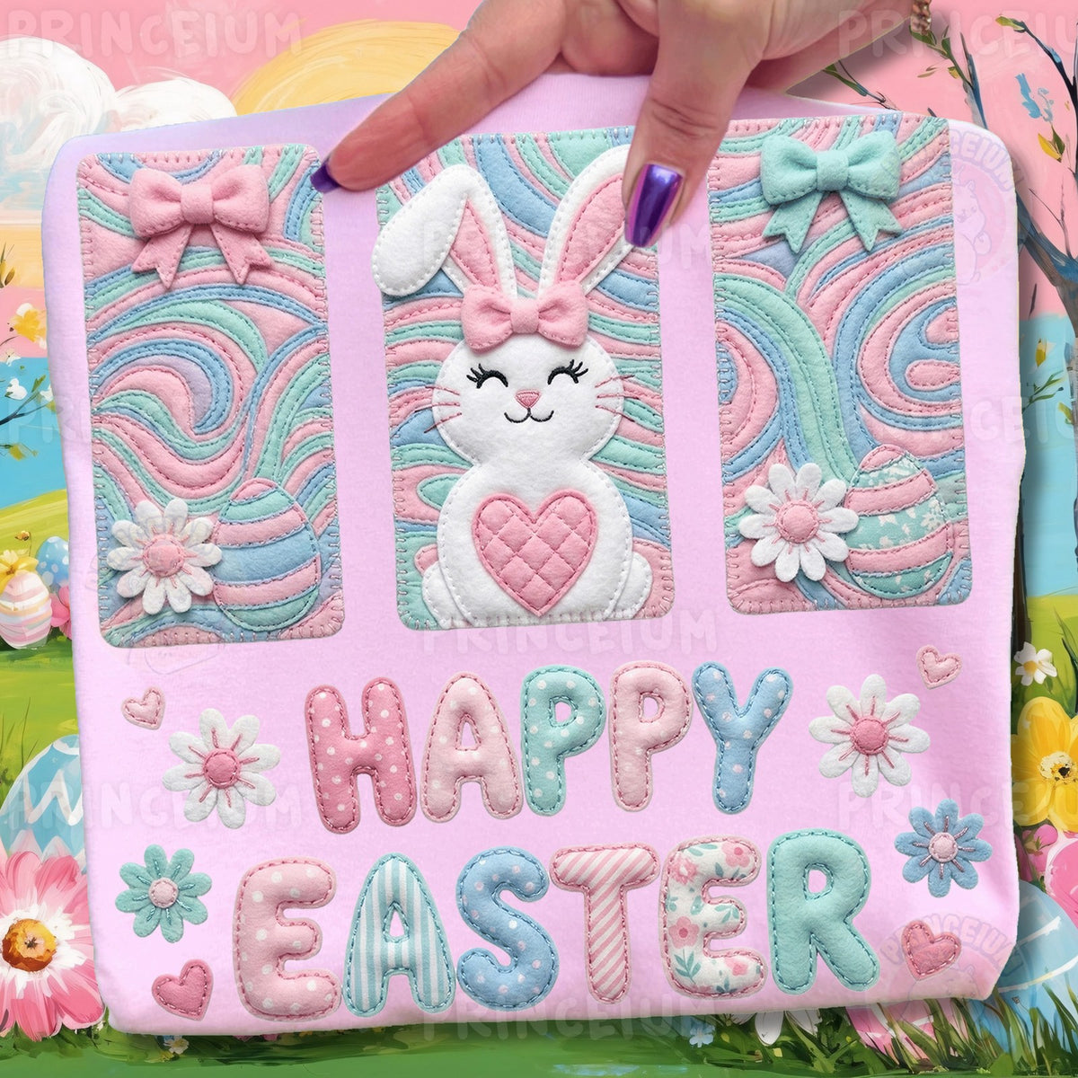 Happy Easter Bunny Patchwork