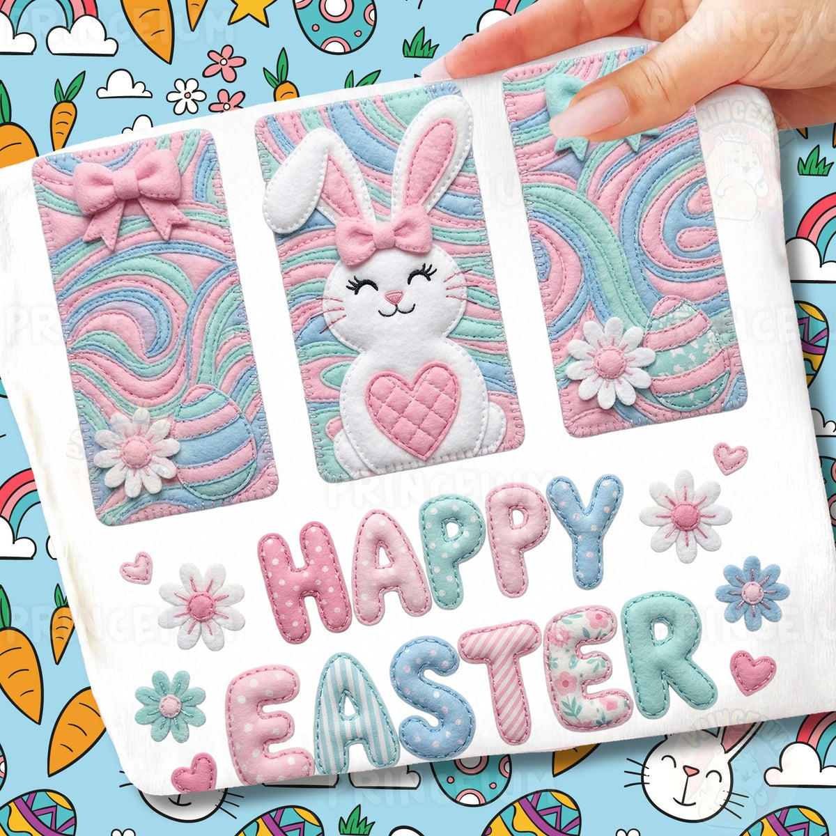 Happy Easter Bunny Patchwork