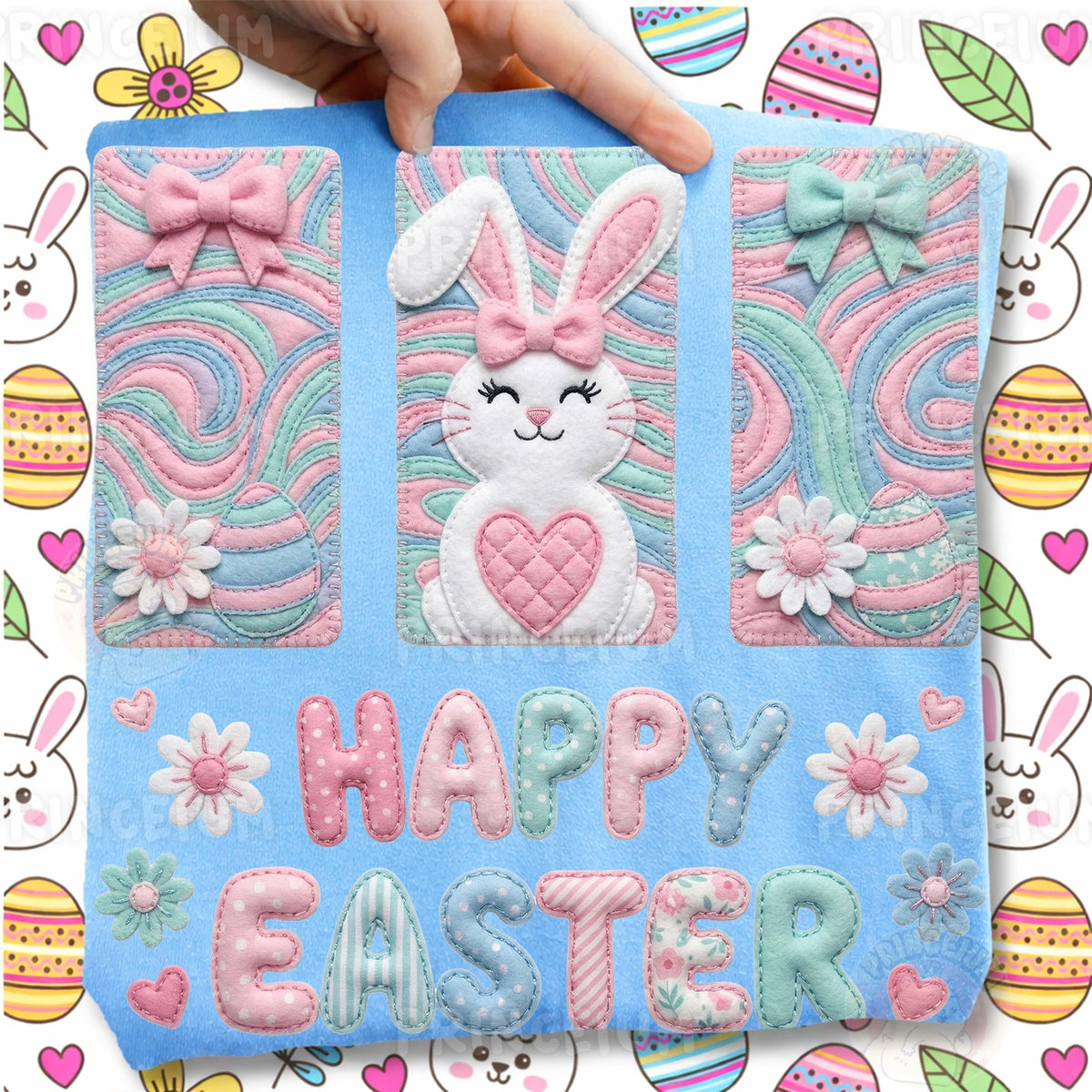 Happy Easter Bunny Patchwork