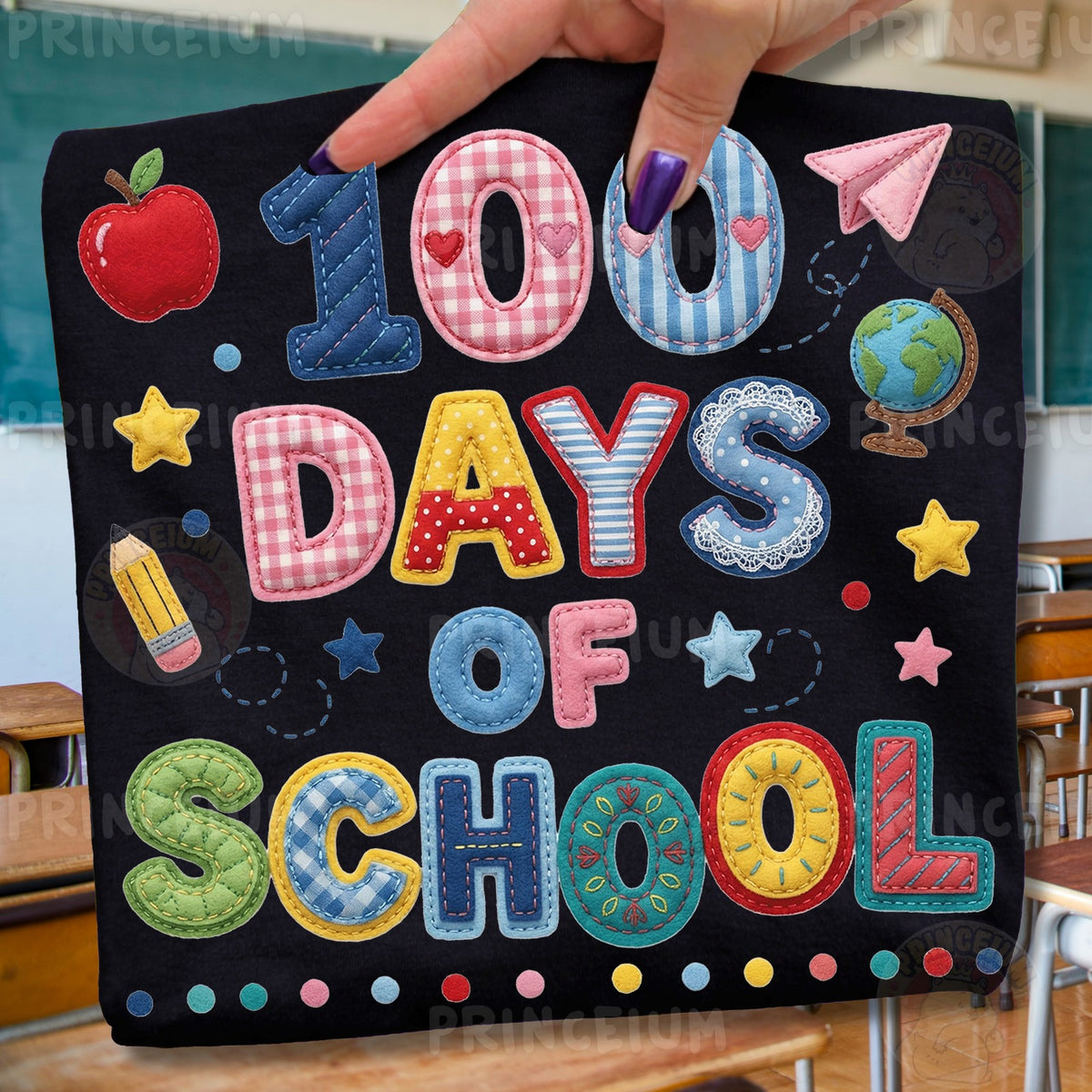 Rainbow Apple 100 Days of School Bundle