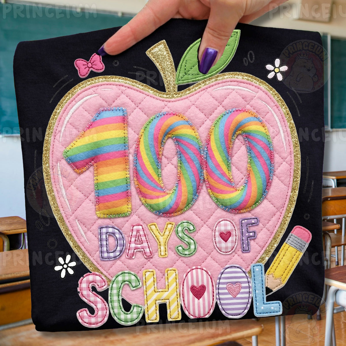 Rainbow Apple 100 Days of School Bundle