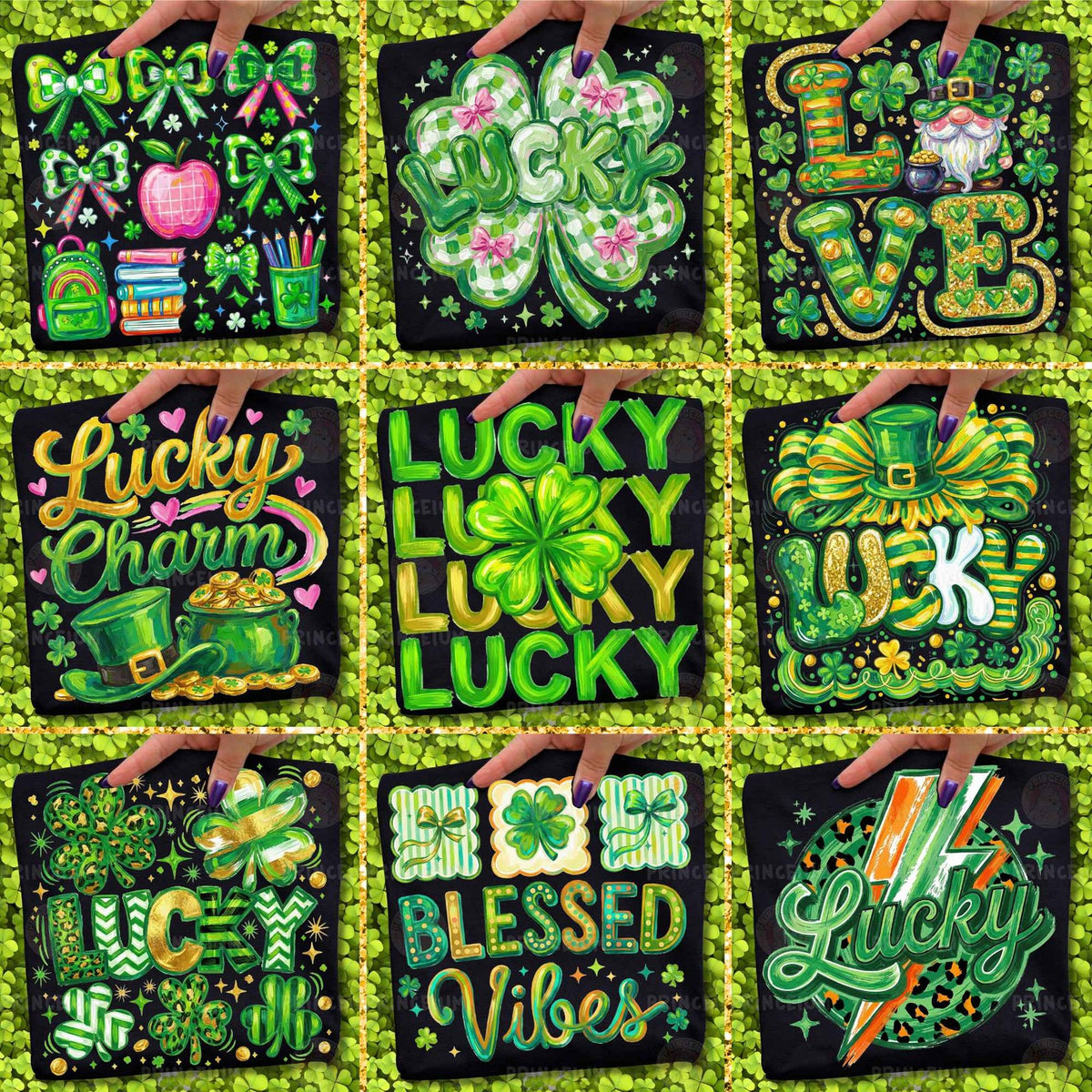 Lucky Lightning Bolt & Shamrock St Patrick's Day Bundle