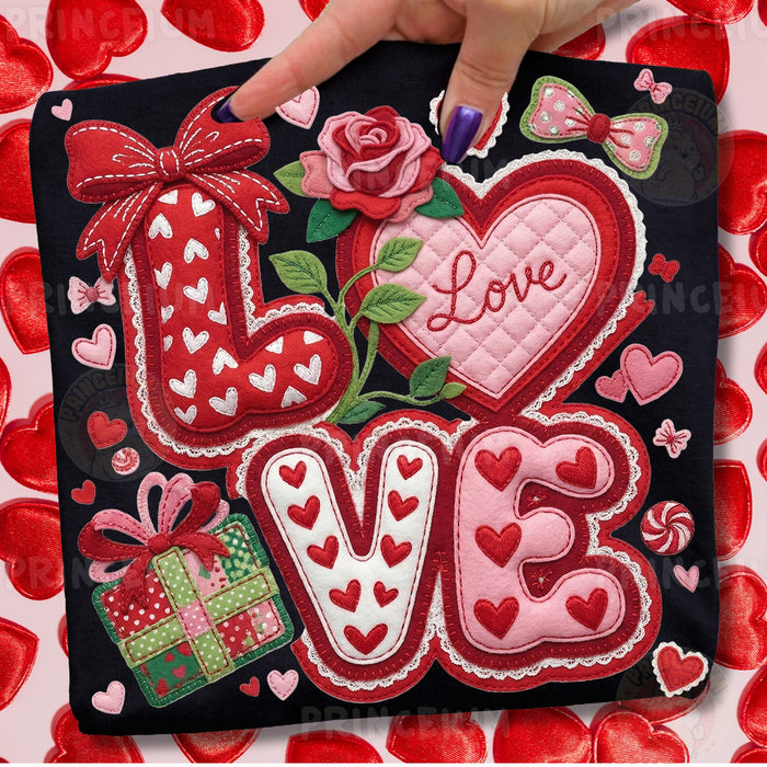 Stitched LOVE Valentine's Day