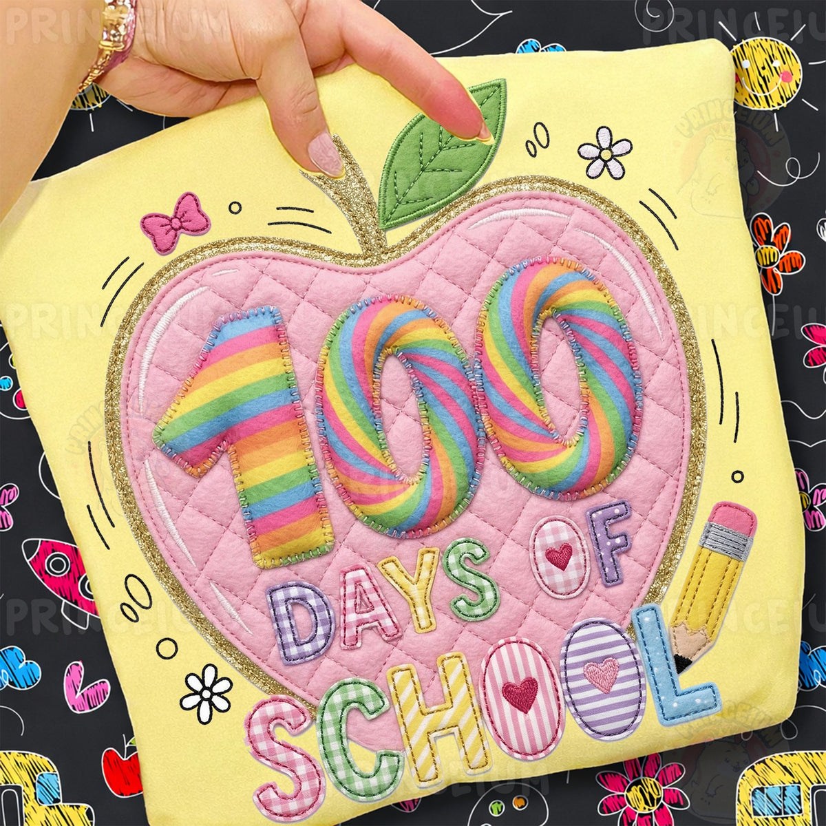 100 Days of School Apple
